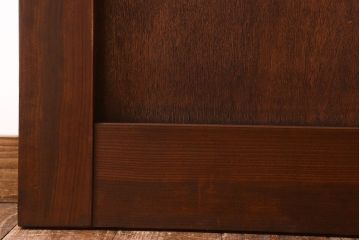 【O様ご成約分】ペイント家具　昭和期　ダイヤガラス入り　シャビーな雰囲気漂う木製ドア(扉)