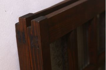 結霜ガラス・銀モールガラス使用!　大正ロマン香る明り取り(明かり取り、窓)2枚セット