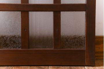 結霜ガラス・銀モールガラス使用!　大正ロマン香る明り取り(明かり取り、窓)2枚セット