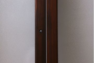 大正〜昭和期　結霜ガラス・色ガラス入り!モダンな雰囲気が魅力的なガラス戸(引き戸、窓)