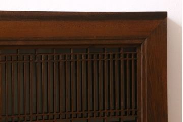 大正〜昭和期　すりガラス入り　細かな組子が印象的な欄間(明かり取り、明り取り、組子)