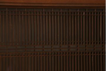 大正〜昭和期　すりガラス入り　細かな組子が印象的な欄間(明かり取り、明り取り、組子)