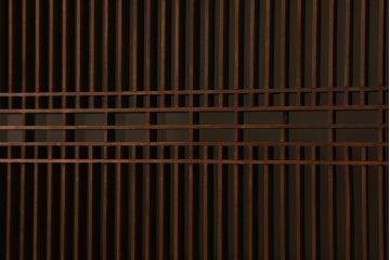 大正〜昭和期　すりガラス入り　細かな組子が印象的な欄間(明かり取り、明り取り、組子)