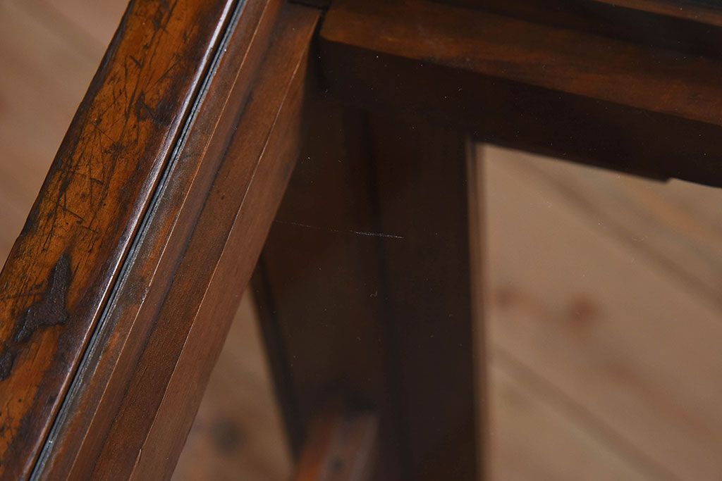 レトロ家具　和製アンティーク　レトロな雰囲気が魅力的な商店のガラスケース(ショーケース、飾り棚、陳列棚)