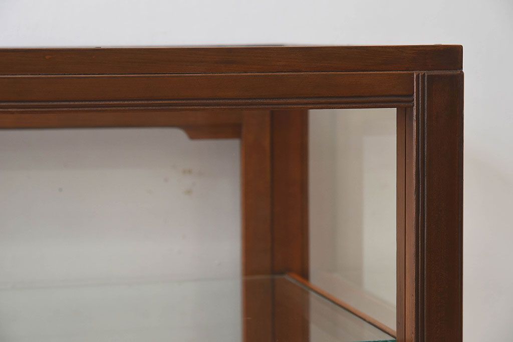 レトロ家具　和製アンティーク　レトロな雰囲気が魅力的な商店のガラスケース(ショーケース、飾り棚、陳列棚)