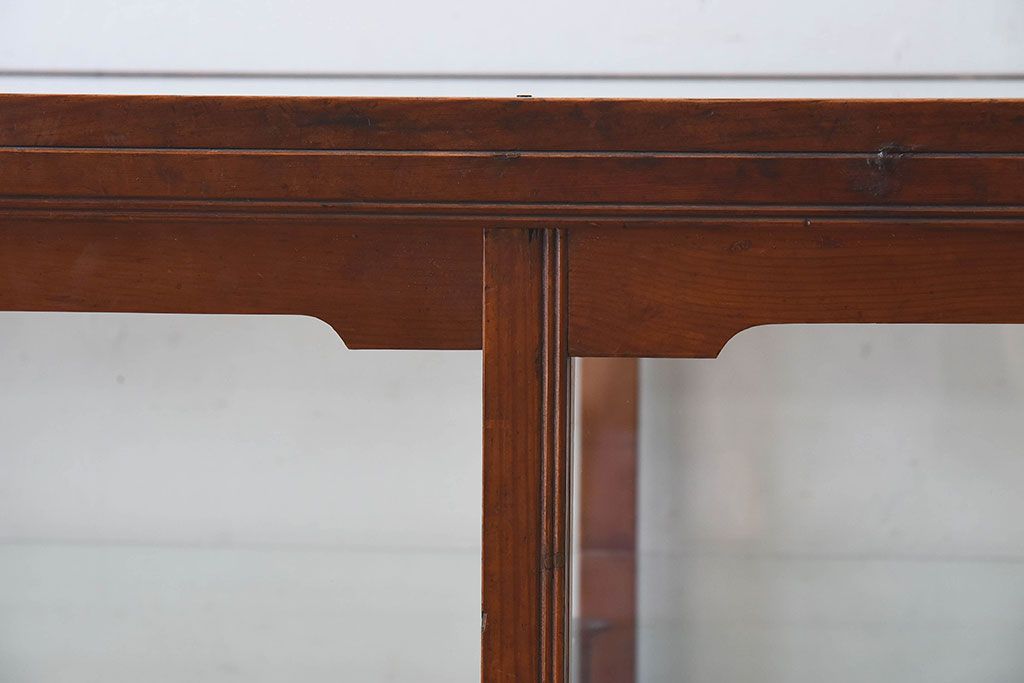 レトロ家具　和製アンティーク　レトロな雰囲気が魅力的な商店のガラスケース(ショーケース、飾り棚、陳列棚)