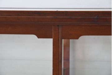 レトロ家具　和製アンティーク　レトロな雰囲気が魅力的な商店のガラスケース(ショーケース、飾り棚、陳列棚)