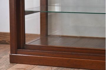 レトロ家具　和製アンティーク　レトロな雰囲気が魅力的な商店のガラスケース(ショーケース、飾り棚、陳列棚)