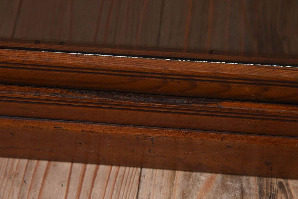 レトロ家具　和製アンティーク　レトロな雰囲気が魅力的な商店のガラスケース(ショーケース、飾り棚、陳列棚)