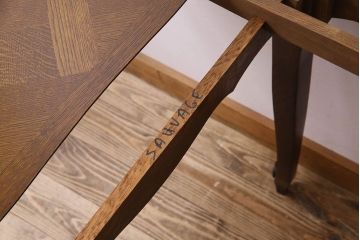 ヴィンテージ家具　フランスビンテージ　オーク材　上品なエクステンションテーブル(ダイニングテーブル、リビングテーブル)