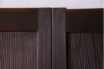 和製アンティーク　高級杉材一枚板の上質な板戸2枚セット