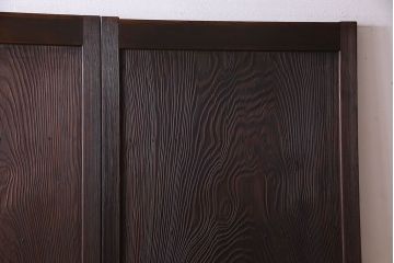 和製アンティーク　高級杉材一枚板の上質な板戸2枚セット