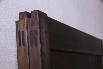 和製アンティーク　高級杉材一枚板の上質な板戸2枚セット