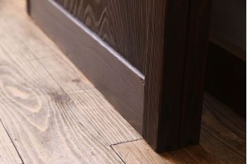 和製アンティーク　高級杉材一枚板の上質な板戸2枚セット