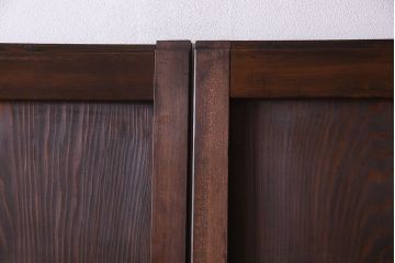 和製アンティーク　高級杉材一枚板の上質な板戸2枚セット