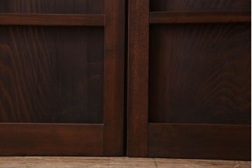 和製アンティーク　高級杉材一枚板の上質な板戸2枚セット
