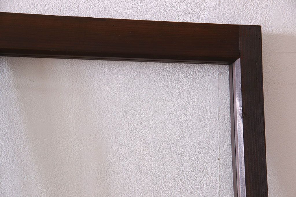 和製アンティーク　和モダンなガラス戸(引き戸、格子戸)4枚セット