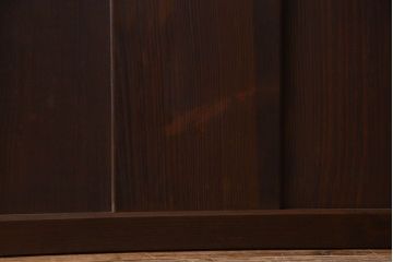 和製アンティーク　和モダンなガラス戸(引き戸、格子戸)4枚セット