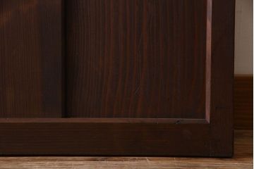 和製アンティーク　和モダンなガラス戸(引き戸、格子戸)4枚セット