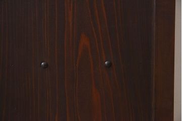 和製アンティーク　細かな格子が美しい　ガラス入り格子戸(引き戸、ガラス戸)(1)