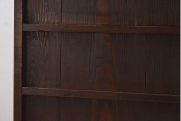 和製アンティーク　細かな格子が美しい　ガラス入り格子戸(引き戸、ガラス戸)(2)