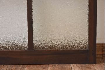和製アンティーク　2種のガラスが魅力的!モダンなガラス戸(引き戸、窓)