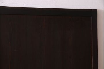 和製アンティーク　ダイヤガラス入り格子帯戸(ガラス帯戸、引き戸、ガラス戸)3枚セット