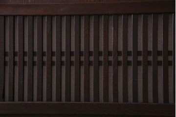 和製アンティーク　ダイヤガラス入り格子帯戸(ガラス帯戸、引き戸、ガラス戸)3枚セット