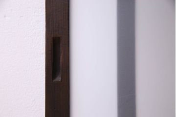 和製アンティーク　モダンな雰囲気漂うガラス格子戸(引き戸)2枚セット
