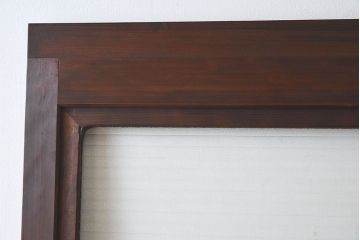 和製アンティーク　杉材一枚板!杢目が美しい上手物のドア(扉、ガラス戸)(2)