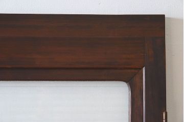 和製アンティーク　杉材一枚板!杢目が美しい上手物のドア(扉、ガラス戸)(2)