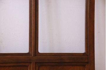 和製アンティーク　凝った格子のデザインが素敵なガラス戸(格子戸)