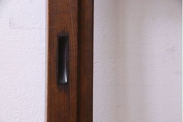 和製アンティーク　凝った格子のデザインが素敵なガラス戸(格子戸)