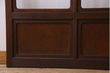 和製アンティーク　凝った格子のデザインが素敵なガラス戸(格子戸)