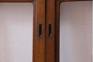 和製アンティーク　凝った格子のデザインが素敵なガラス戸(格子戸)4枚セット