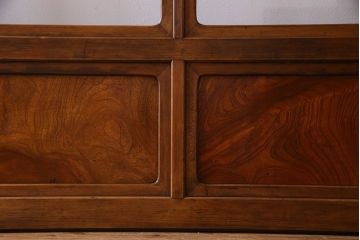 和製アンティーク　凝った格子のデザインが素敵なガラス戸(格子戸)4枚セット