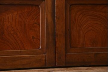 和製アンティーク　凝った格子のデザインが素敵なガラス戸(格子戸)4枚セット