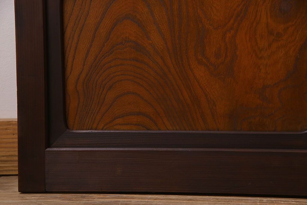 和製アンティーク　凝った格子のデザインが素敵なガラス戸(格子戸)4枚セット