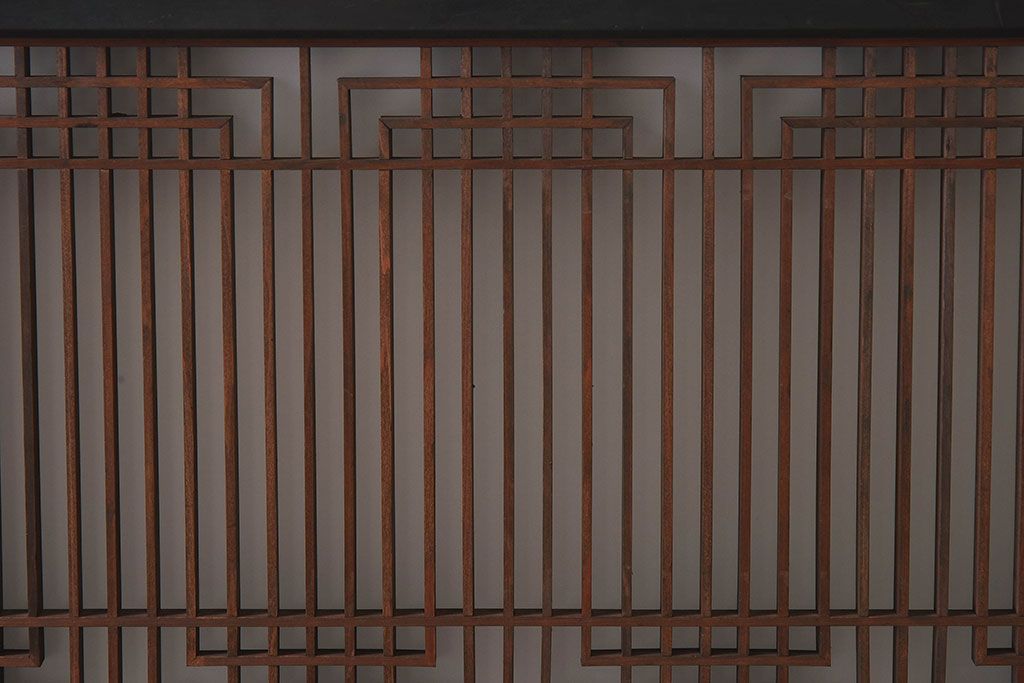 【T様ご成約分】昭和期 細かな組子が美しい書院ガラス戸4枚セット(欄間、引き戸、窓)