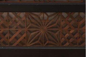 【T様ご成約分】昭和期 細かな組子が美しい書院ガラス戸4枚セット(欄間、引き戸、窓)