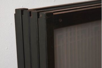 【T様ご成約分】昭和期 細かな組子が美しい書院ガラス戸4枚セット(欄間、引き戸、窓)