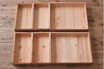 ペイント家具　和モダンなアンティークサイドキャビネット(収納棚、食器棚、戸棚)