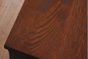 ペイント家具　和モダンなアンティークサイドキャビネット(収納棚、食器棚、戸棚)