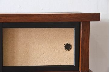 アンティーク家具　和製アンティーク　欅材製!和の空間を引きたてる大型の飾り棚(陳列棚)