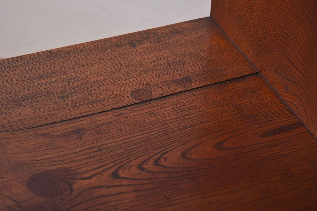 アンティーク家具　和製アンティーク　欅材製!和の空間を引きたてる大型の飾り棚(陳列棚)