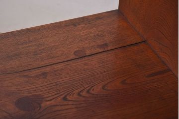 アンティーク家具　和製アンティーク　欅材製!和の空間を引きたてる大型の飾り棚(陳列棚)