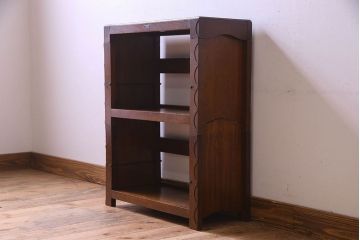 アンティーク家具　和製アンティーク　日本楽器製(山葉、ヤマハ)　スタッキング式本棚(収納棚、ブックケース、飾り棚)