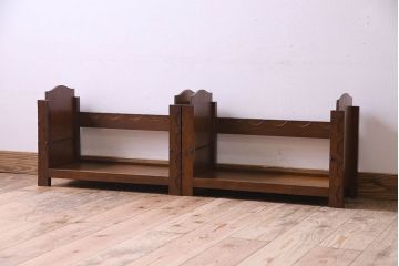 アンティーク家具　和製アンティーク　日本楽器製(山葉、ヤマハ)　スタッキング式本棚(収納棚、ブックケース、飾り棚)