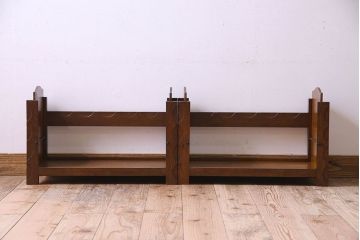 アンティーク家具　和製アンティーク　日本楽器製(山葉、ヤマハ)　スタッキング式本棚(収納棚、ブックケース、飾り棚)