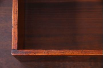 アンティーク雑貨　和製アンティーク　漆塗りが施されたレトロな木箱(収納箱、収納ケース)